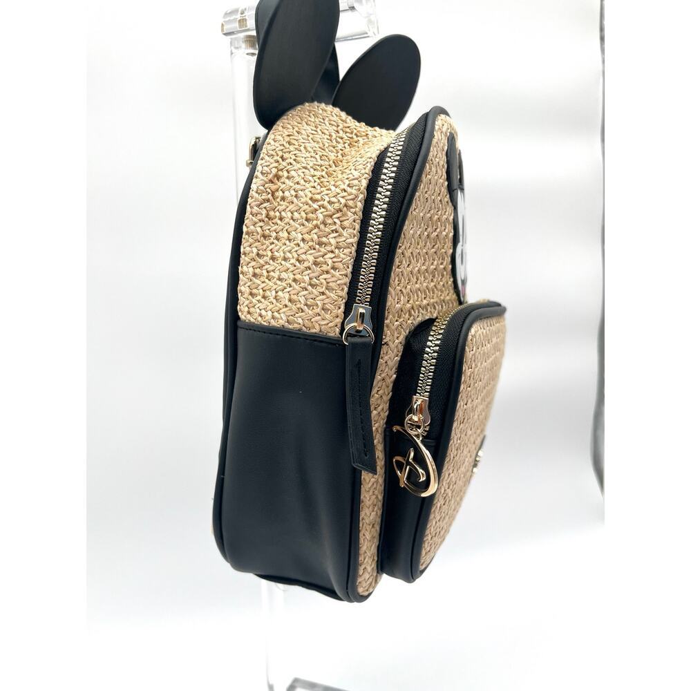 DISNEY NWOT Primark Backpack, Woven Straw, Mickey Mouse Ears - Picture 9 of 11